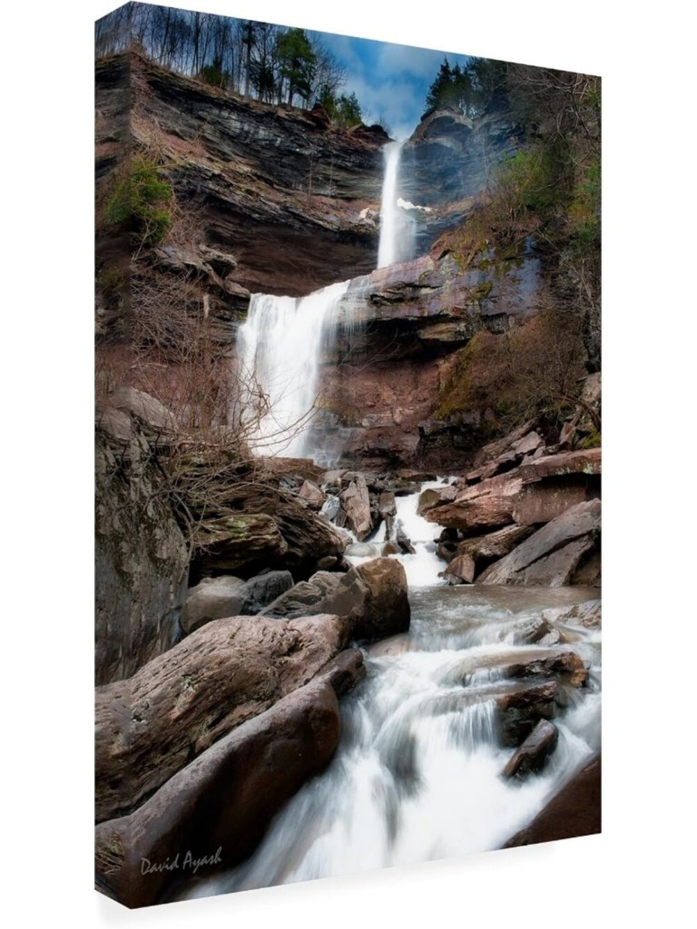 Stunning 'Katerskill Fall' Canvas Art - Large 47x30 Wall Decor for Home & Office